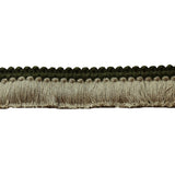 LEE JOFA TL10184.316.0 CUT RUCHE TWO GREEN & FLAX TRIM - Eade's Wallpaper