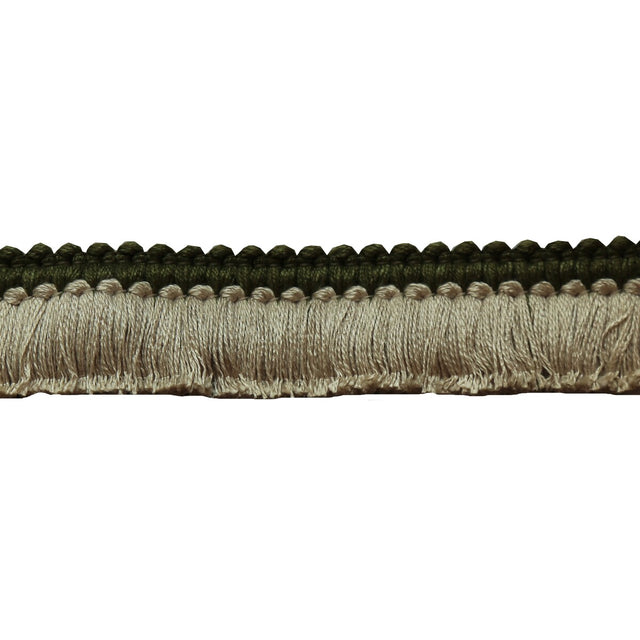 LEE JOFA TL10184.316.0 CUT RUCHE TWO GREEN & FLAX TRIM - Eade's Wallpaper