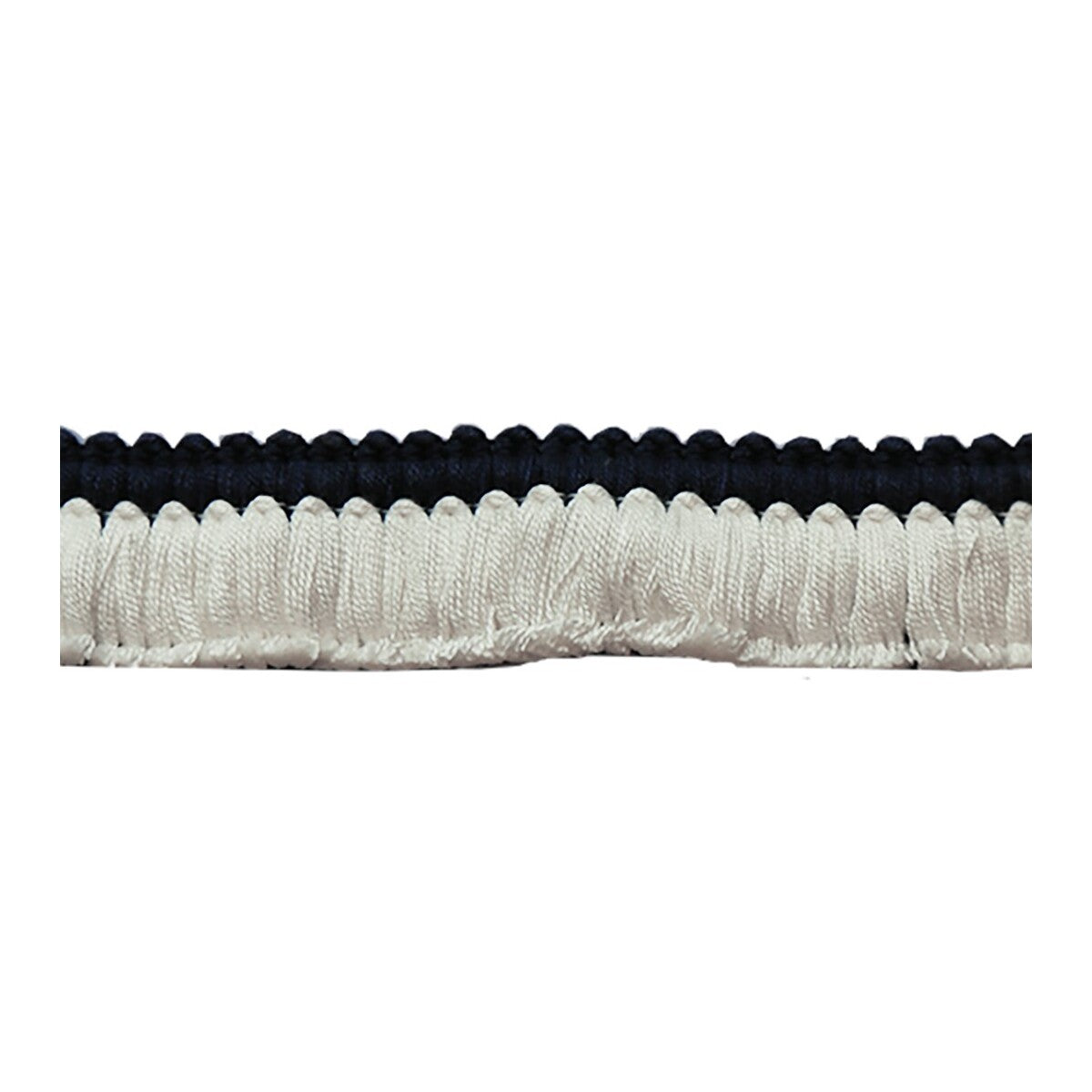 LEE JOFA TL10184.501.0 CUT RUCHE TWO NAVY & WHTIE TRIM - Eade's Wallpaper