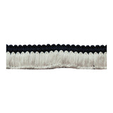 LEE JOFA TL10184.501.0 CUT RUCHE TWO NAVY & WHTIE TRIM - Eade's Wallpaper