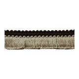 LEE JOFA TL10184.616.0 CUT RUCHE TWO BROWN & FLAX TRIM - Eade's Wallpaper