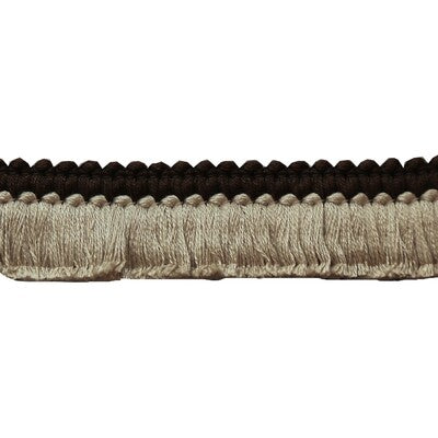 LEE JOFA TL10184.616.0 CUT RUCHE TWO BROWN & FLAX TRIM - Eade's Wallpaper