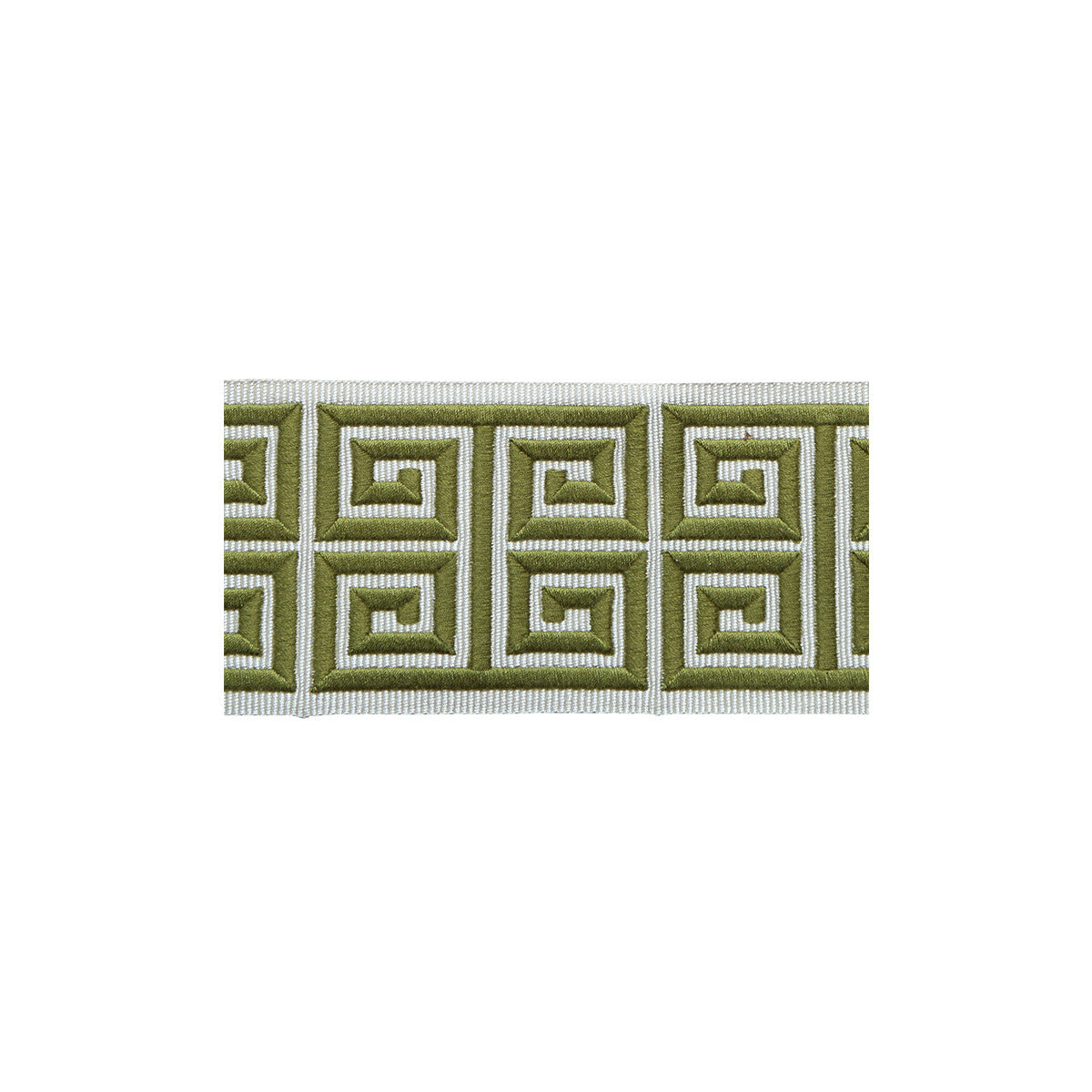 LEE JOFA TL10185.316.0 GREEK EMB BORDER GREEN TRIM - Eade's Wallpaper