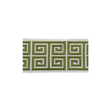 LEE JOFA TL10185.316.0 GREEK EMB BORDER GREEN TRIM - Eade's Wallpaper