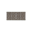 LEE JOFA TL10185.616.0 GREEK EMB BORDER BROWN TRIM - Eade's Wallpaper