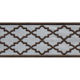 LEE JOFA TL10186.616.0 MOROCCAN EMB BORDER BROWN TRIM - Eade's Wallpaper