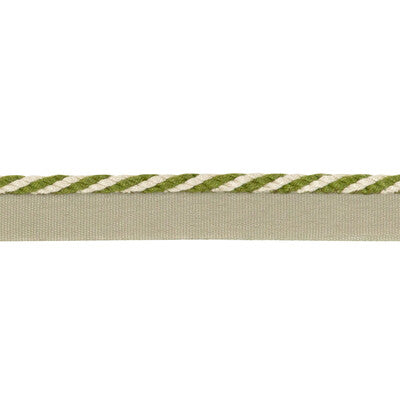 LEE JOFA TL10188.1623.0 STRPD CABLE CORD FLAX & OLIVEGRN TRIM - Eade's Wallpaper