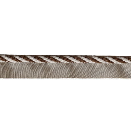 LEE JOFA TL10188.166.0 STRPD CABLE CORD FLAX & BRONZE TRIM - Eade's Wallpaper