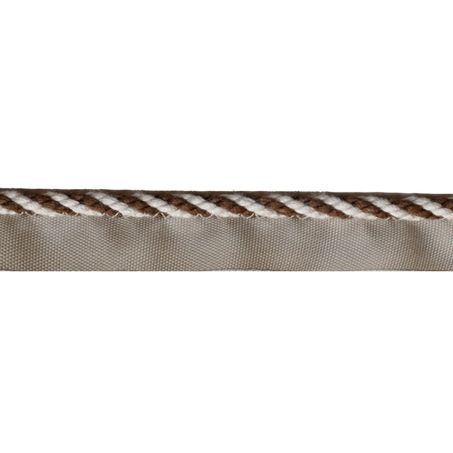 LEE JOFA TL10188.166.0 STRPD CABLE CORD FLAX & BRONZE TRIM - Eade's Wallpaper