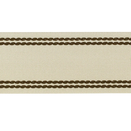 LEE JOFA TL10189.166.0 BRAID W/TRAMLINES FLAX & BRONZ TRIM - Eade's Wallpaper