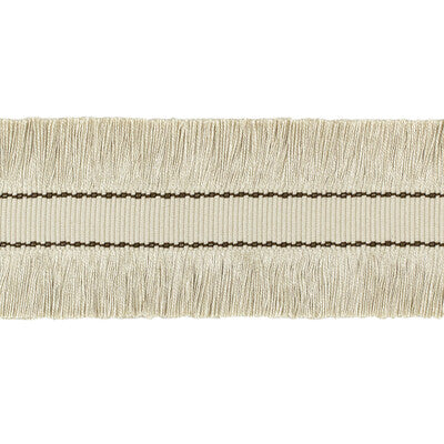 LEE JOFA TL10190.166.0 CUT RUCHE FRINGE FLAX & BRONZE TRIM - Eade's Wallpaper