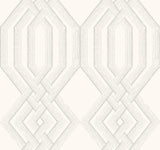 York TL1909 Etched Lattice Grey Wallpaper