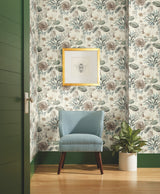 York TL1918 Midsummer Floral Beige & Green Wallpaper