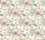 York TL1919 Midsummer Floral Coral Wallpaper