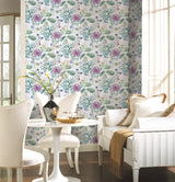 York TL1920 Midsummer Floral Violet Wallpaper