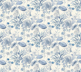 York TL1921 Midsummer Floral Blue Wallpaper