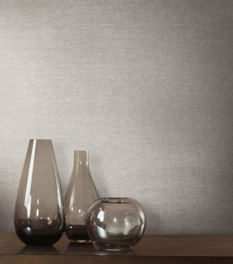 York TL1996 Silken Grasses Silver Metallic Wallpaper