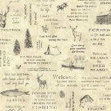 Chesapeake TLL01472 North Hills Beige Script Wallpaper