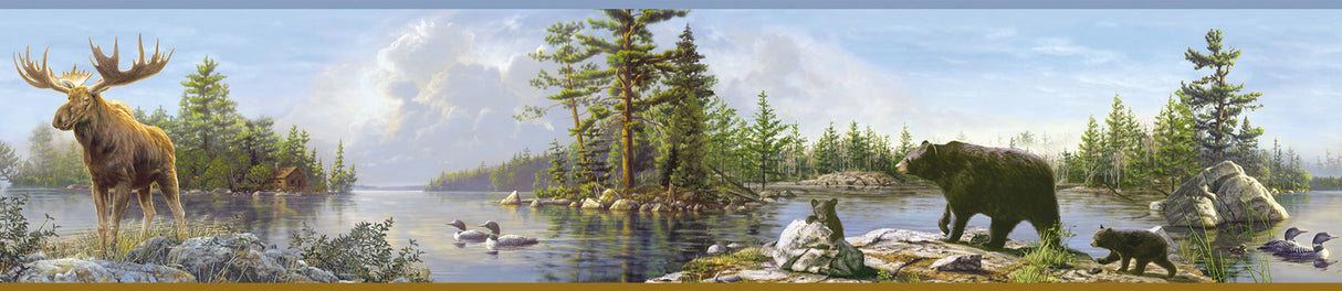 Chesapeake TLL48541B Carnegie Sky Moose Lake Border