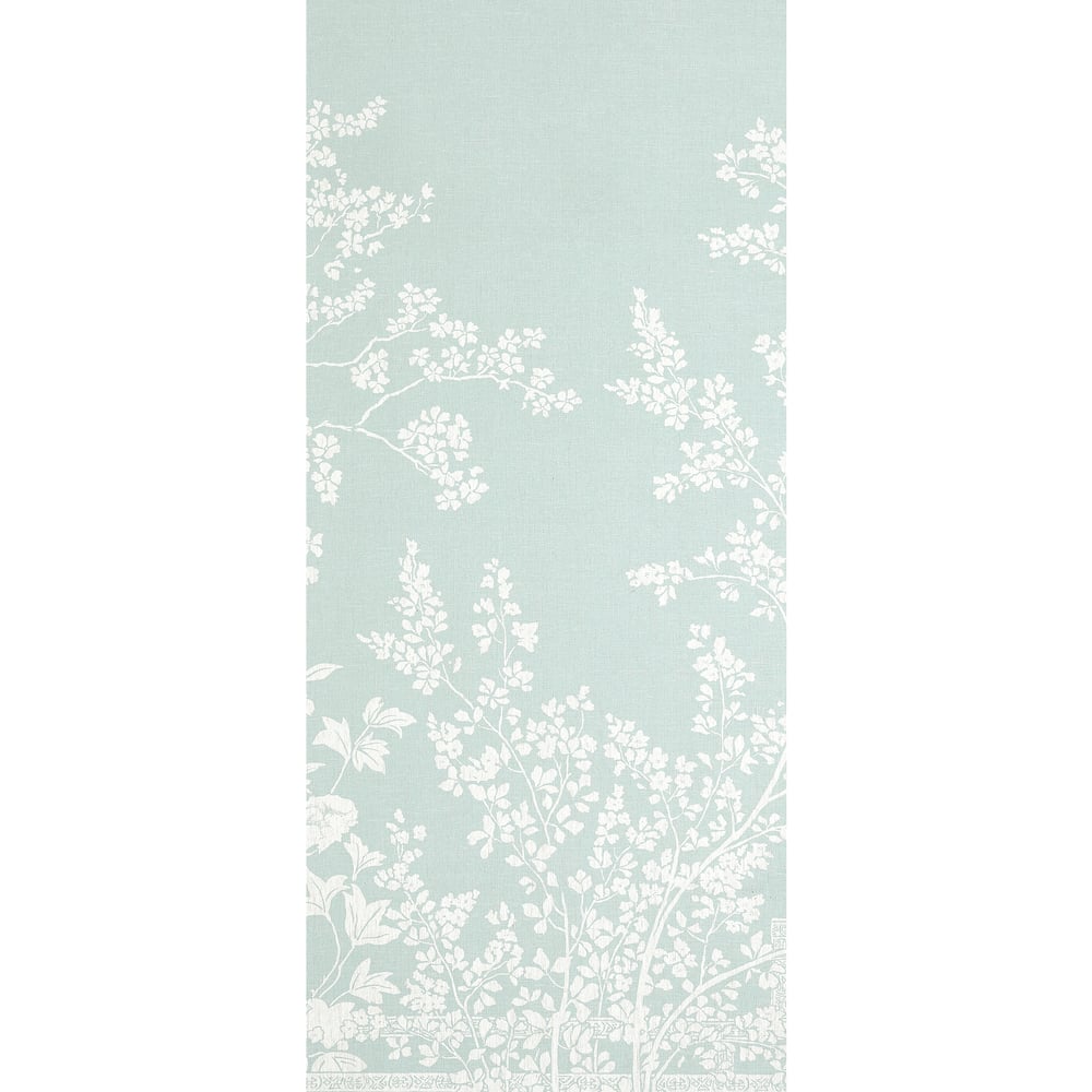 Thibaut TM10854-2 VILLA GARDEN MURAL - PANEL 2 Robin's Egg Wallpaper