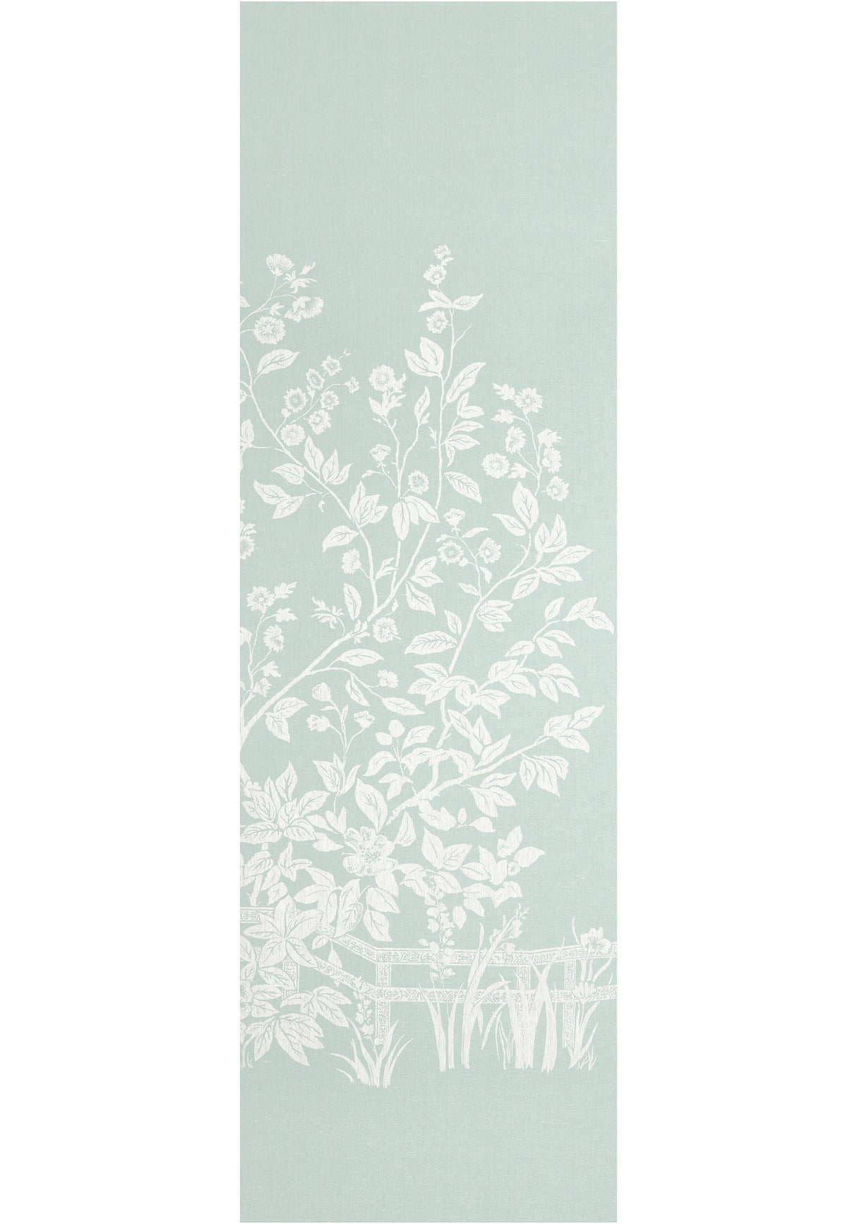 Thibaut TM10854 VILLA GARDEN MURAL - SET Robin's Egg Wallpaper