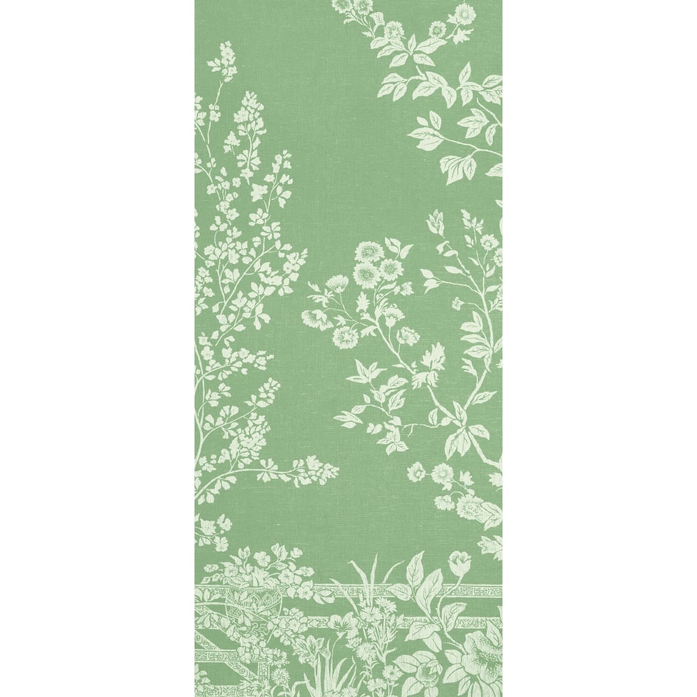 Thibaut TM10855-3 VILLA GARDEN MURAL - PANEL 3 Green Wallpaper