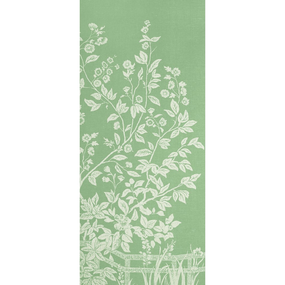 Thibaut TM10855-4 VILLA GARDEN MURAL - PANEL 4 Green Wallpaper