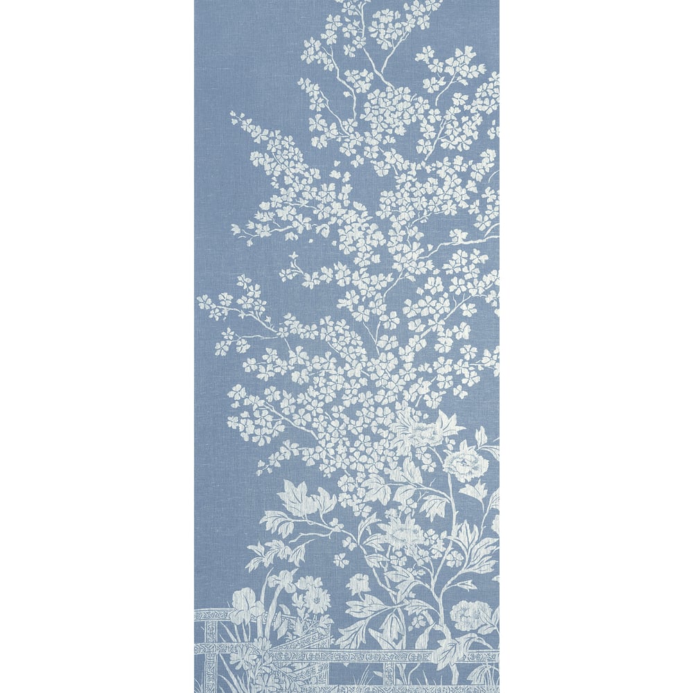 Thibaut TM10856-1 VILLA GARDEN MURAL - PANEL 1 Navy Wallpaper