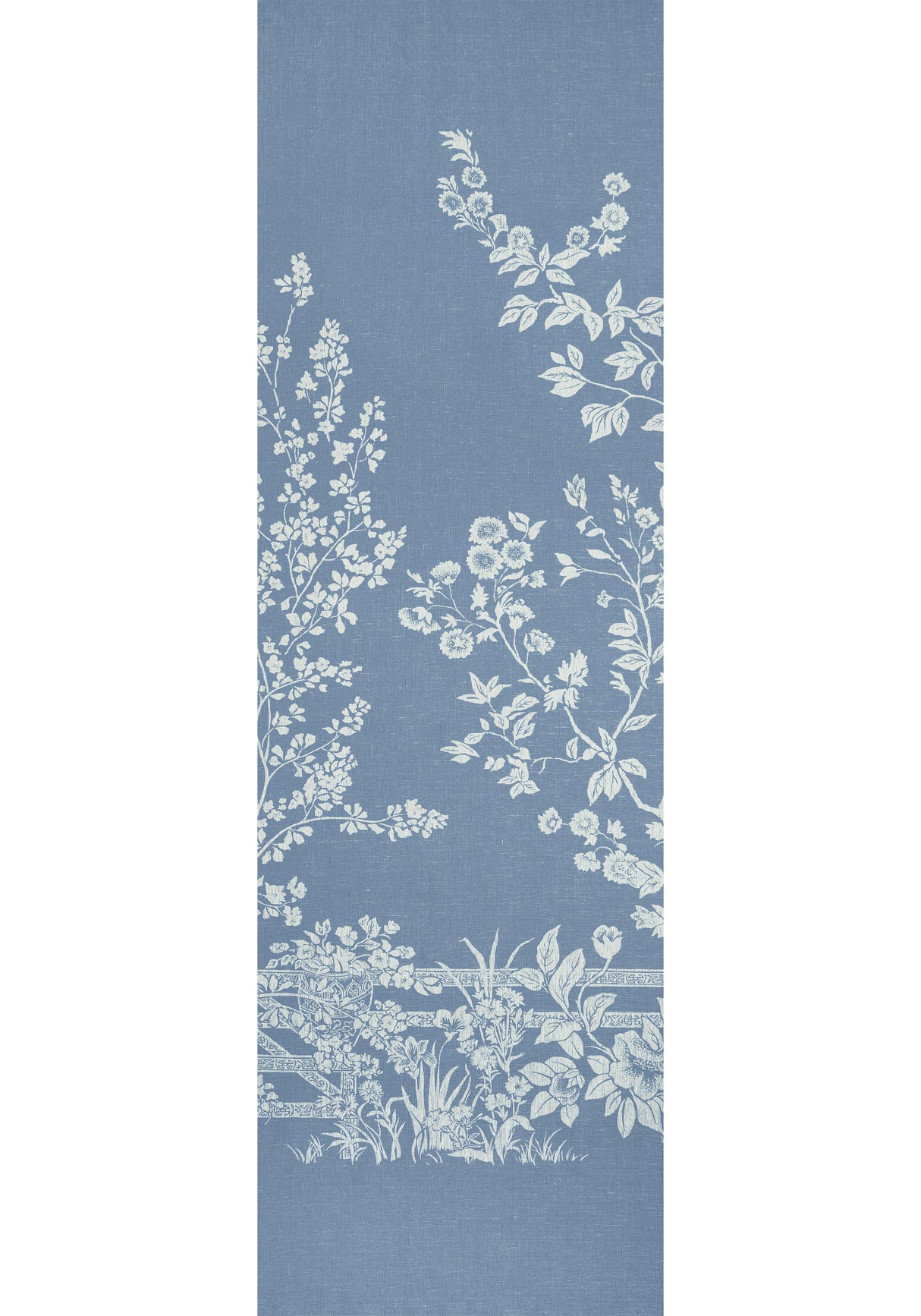 Thibaut TM10856 VILLA GARDEN MURAL - SET Navy Wallpaper