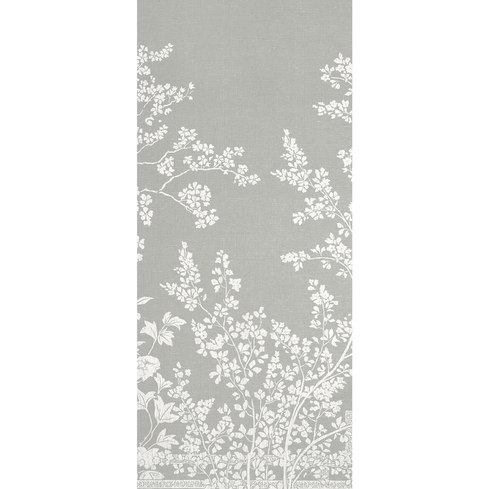 Thibaut TM10857-2 VILLA GARDEN MURAL - PANEL 2 Charcoal Wallpaper