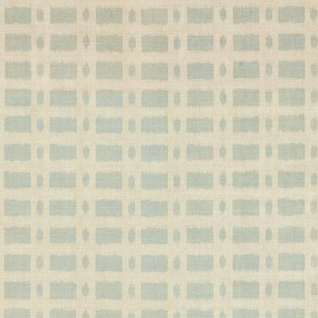 Schumacher Townline Road Aqua Fabric - Eade's Wallpaper