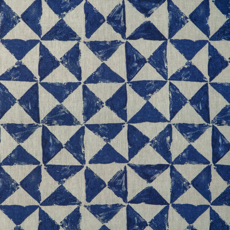 KRAVET BASICS TRIQUAD.51.0 TRIQUAD INDIGO Fabric - Eade's Wallpaper