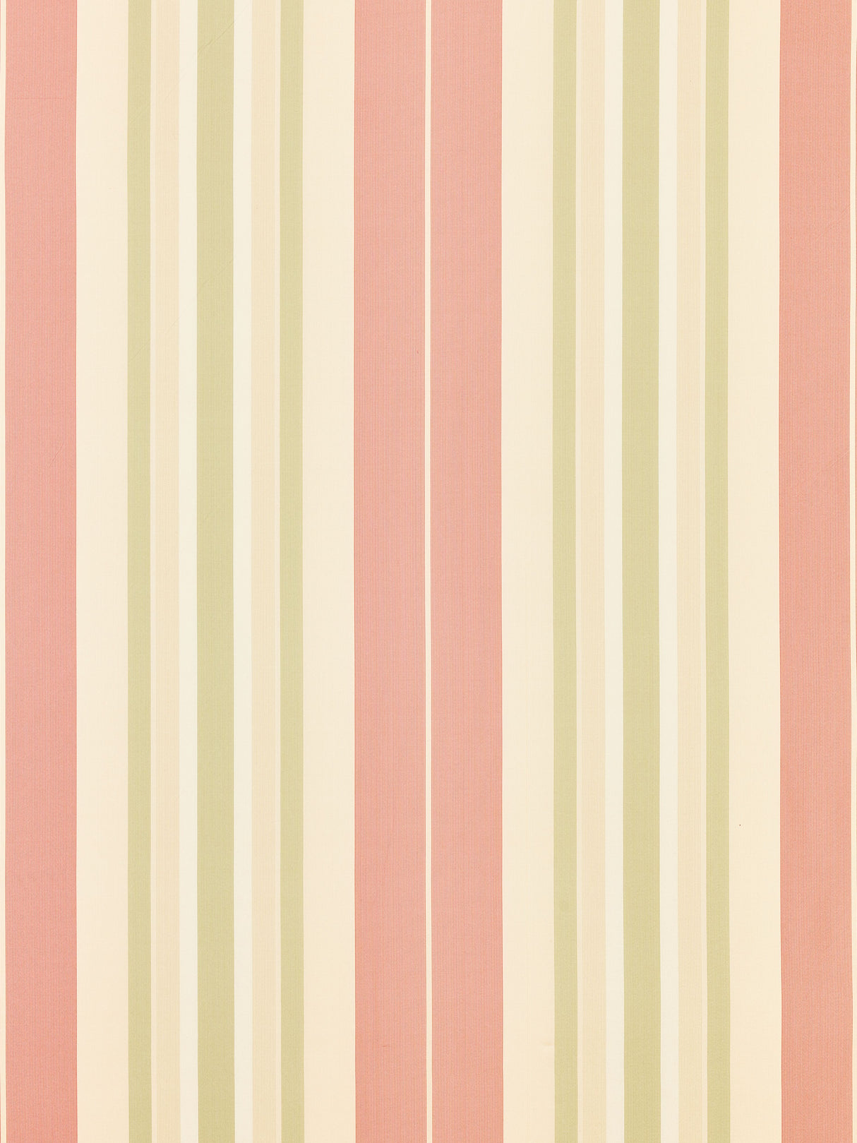 Scalamandre TT 00010016 ROSE/GREEN DEANNA STRIPE Fabric - Eade's Wallpaper
