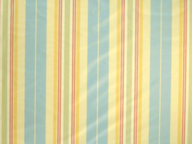 Scalamandre TT 00010024 BLUE, GOLD & BEIGE ASHLEY STRIPE Fabric - Eade's Wallpaper