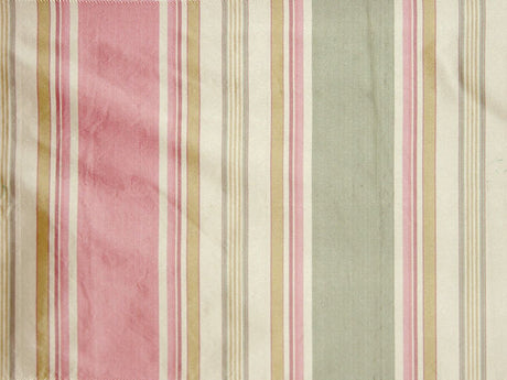 Scalamandre TT 00012003 STRAWBERRY CARAMEL ARIEL STRIPE Fabric - Eade's Wallpaper