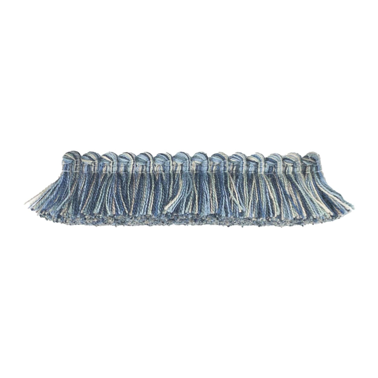 STOUT TURI-4 TURILLI BRUSH FRINGE 4 SKY Fabric - Eades Wallpaper & Fabric