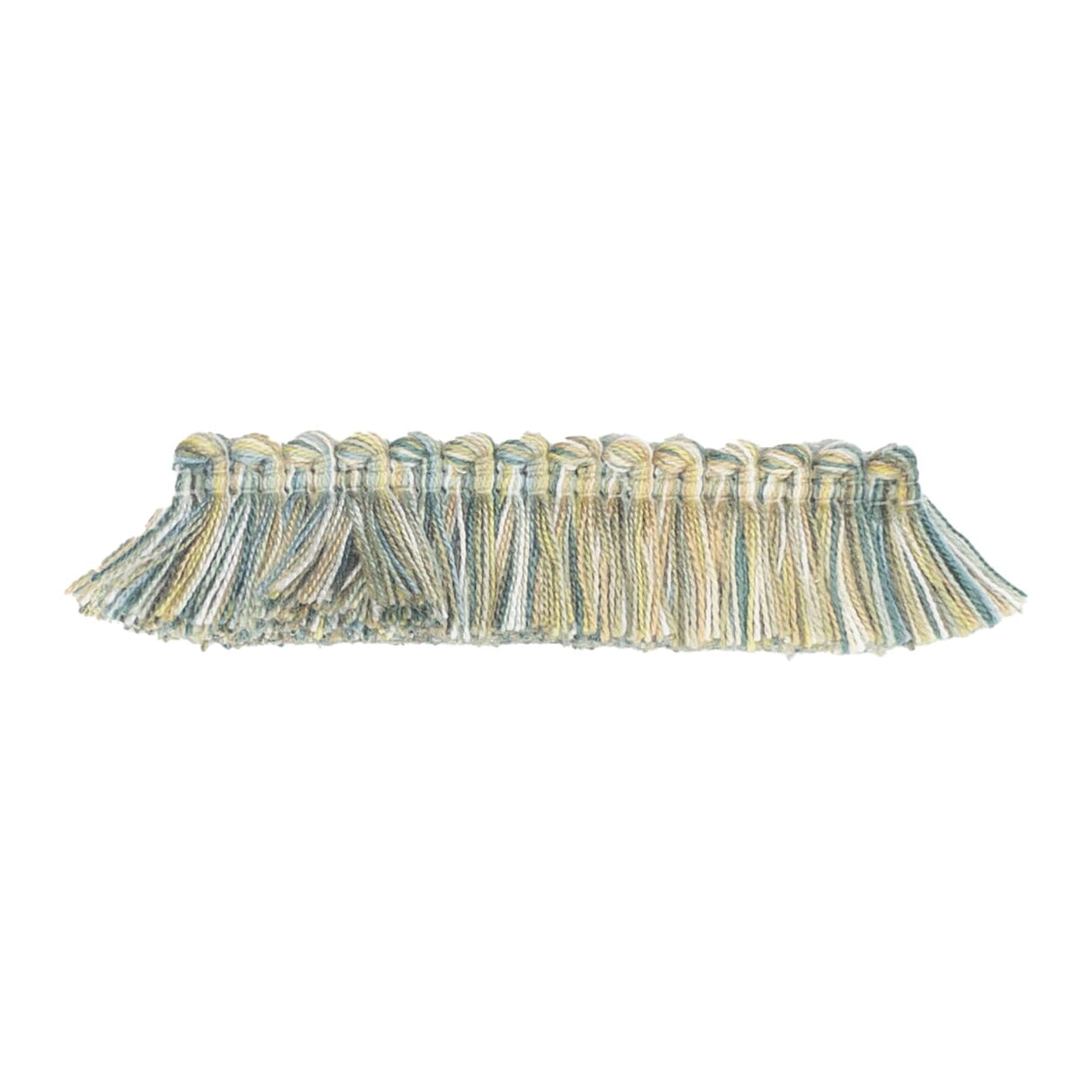STOUT TURI-5 TURILLI BRUSH FRINGE 5 CARIBBEAN Fabric - Eades Wallpaper & Fabric