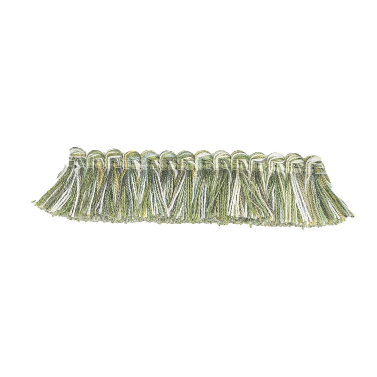 STOUT TURI-8 TURILLI BRUSH FRINGE 8 CHARTREUSE Fabric - Eades Wallpaper & Fabric