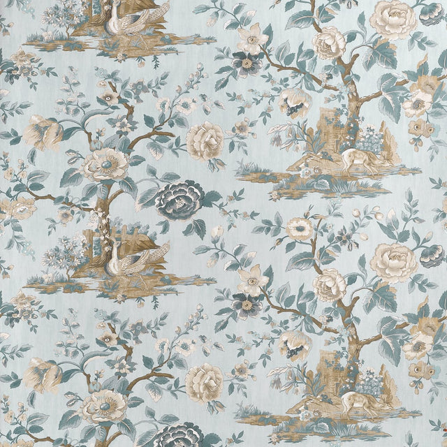 Thibaut FOREST LODGE TWW10538 in Spa Blue Wallpaper - BOXWOO