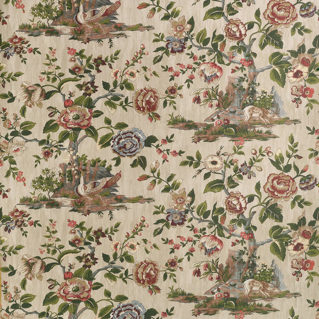 Thibaut FOREST LODGE TWW10541 in Flax Wallpaper - BOXWOOD