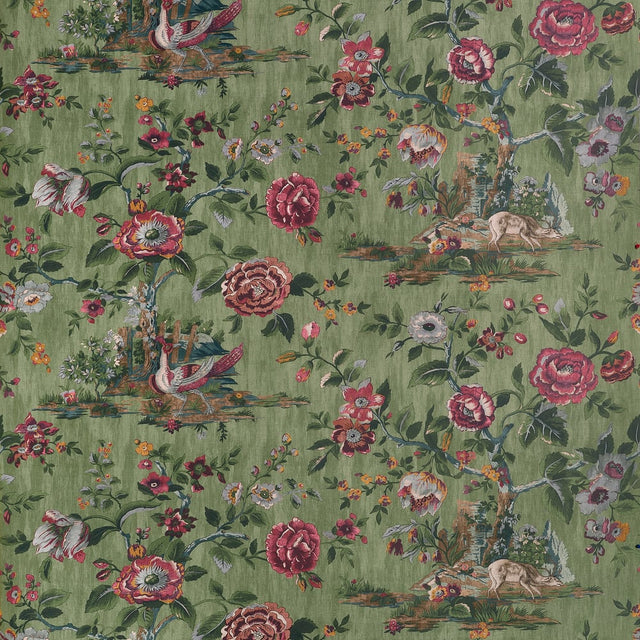 Thibaut FOREST LODGE TWW10542 in Green Wallpaper - BOXWOOD