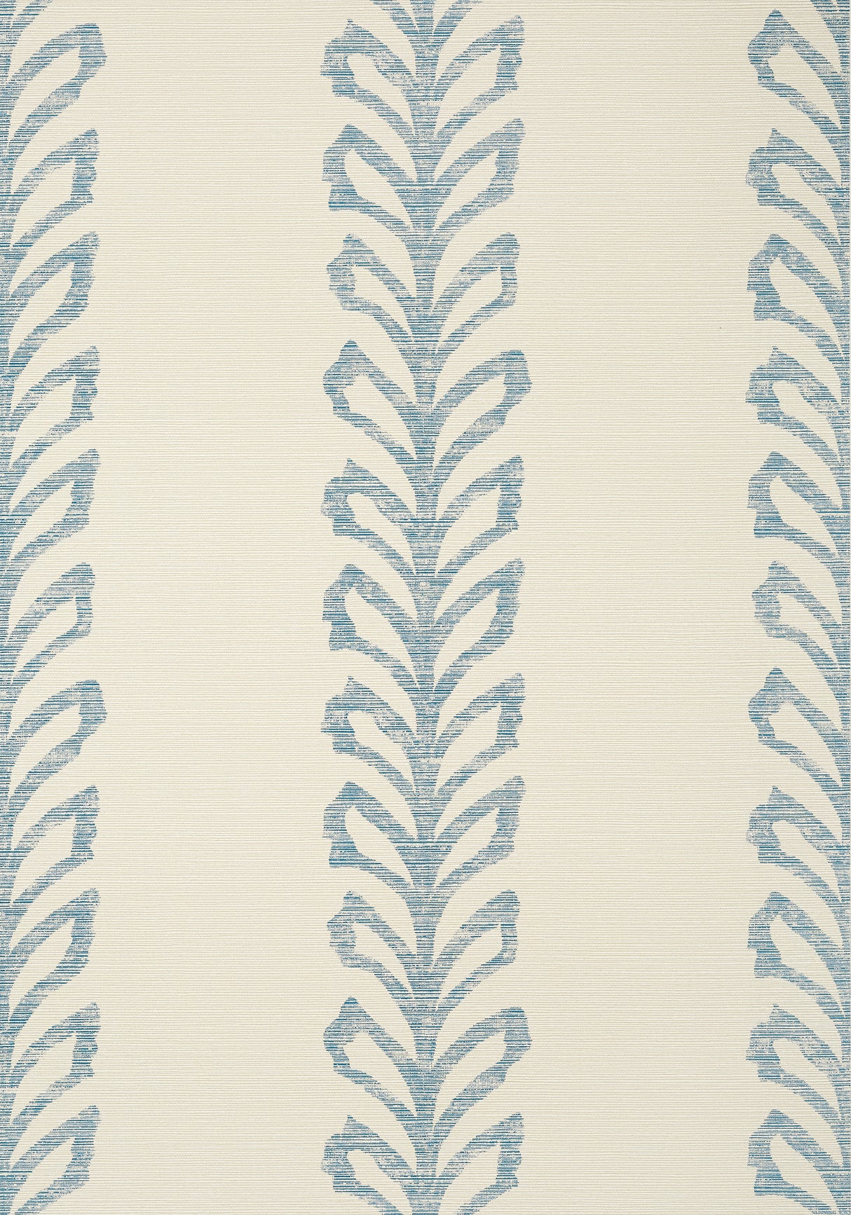 Thibaut TWW10900 EVIA Blue and Off White Wallpaper