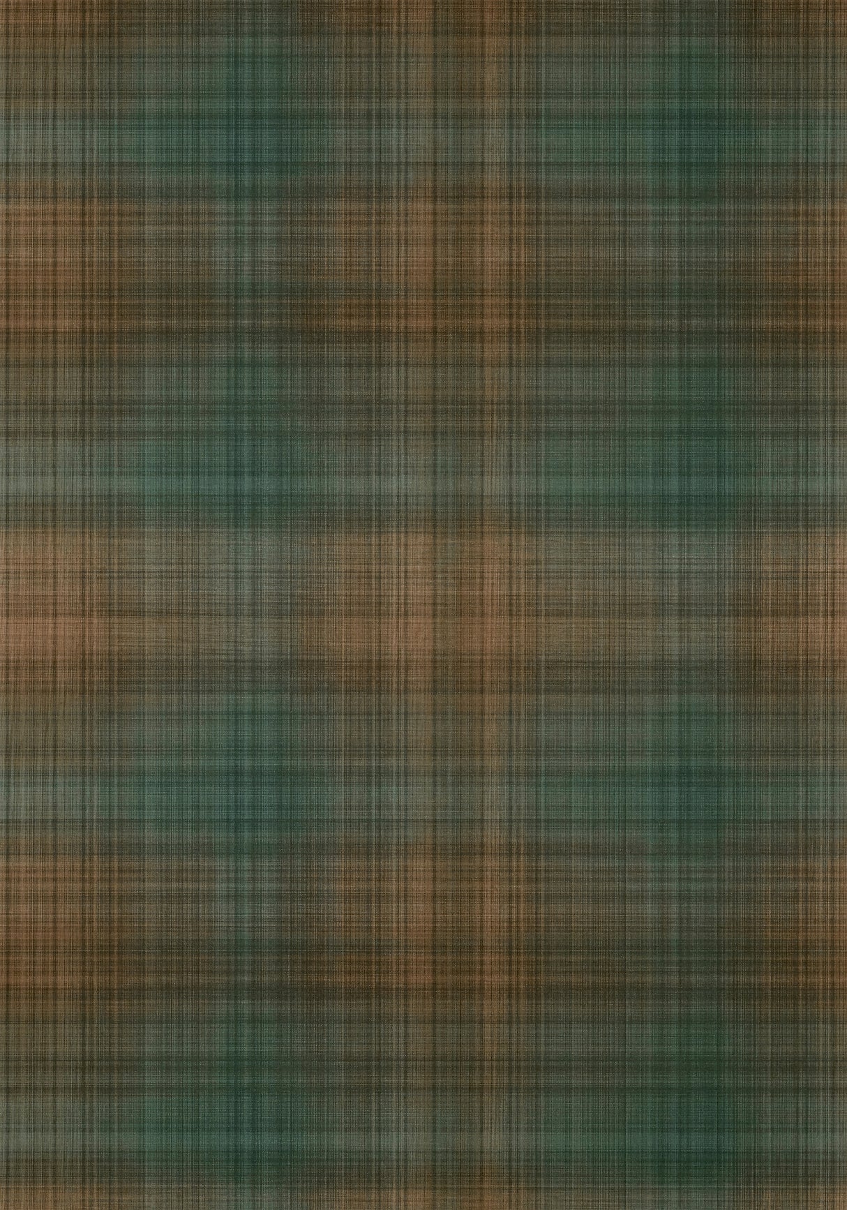 Thibaut TWW10976 INVERNESS Teal and Clay Wallpaper