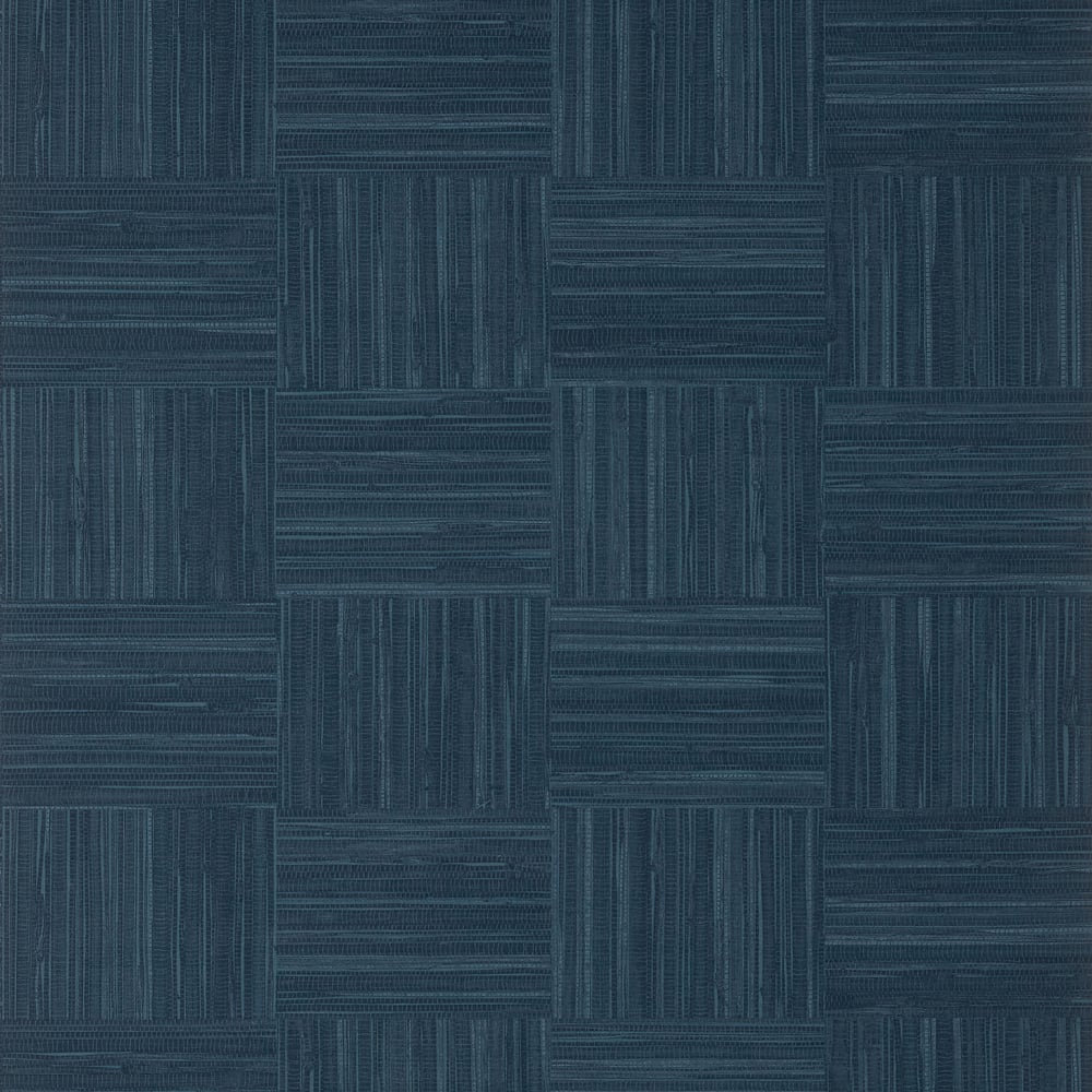 Thibaut TWW14592 BAYSHORE BASKET Navy Wallpaper