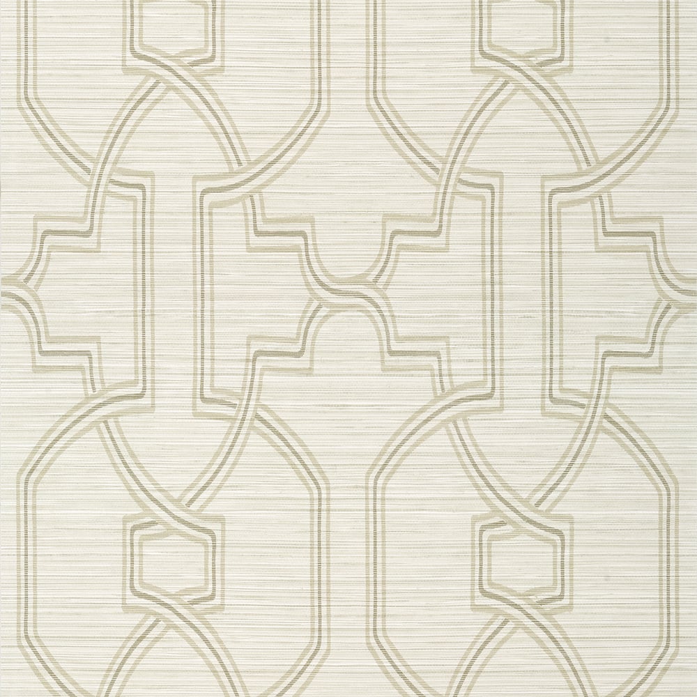 Thibaut PROMENADE WIDE WIDTH TWW275 in Beige Wallpaper - TEX