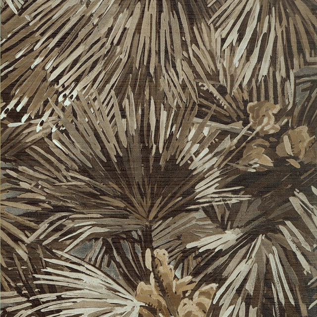 Thibaut PALMIER WIDE WIDTH TWW34008 in Brown Wallpaper - TEX