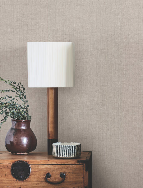 York UD2555N Hardy Linen Studio Clay Wallpaper