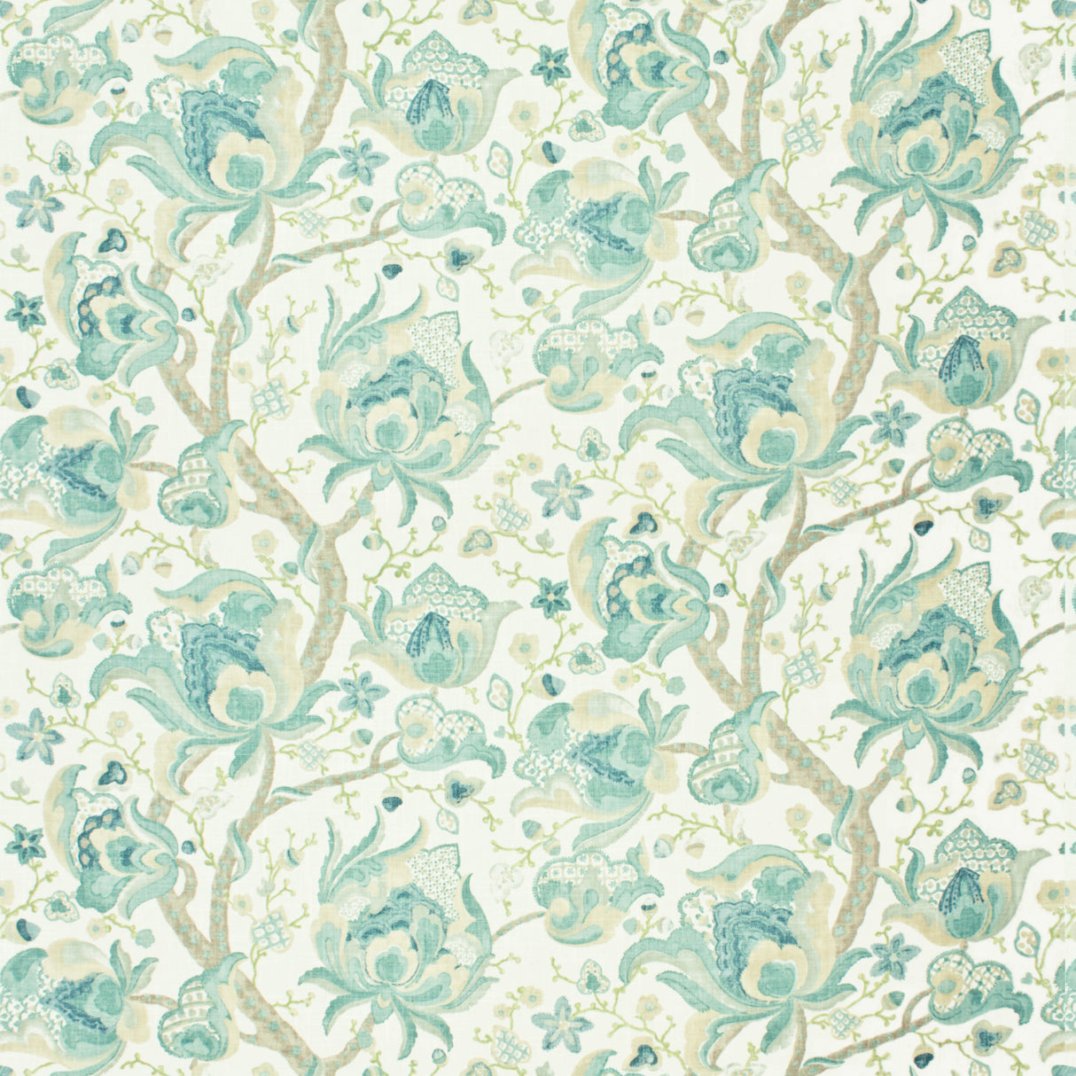 STOUT UDAL-2 UDALL 2 TEAL Fabric - Eades Wallpaper & Fabric