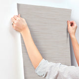 York Wallcoverings UW1000N Sari Silk Dove Faux Fabric Wallpa