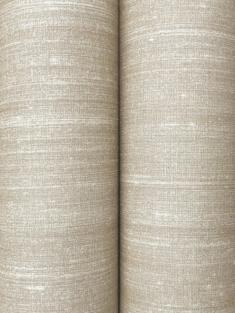York Wallcoverings UW1001N Sari Silk Beige Faux Fabric Wallp
